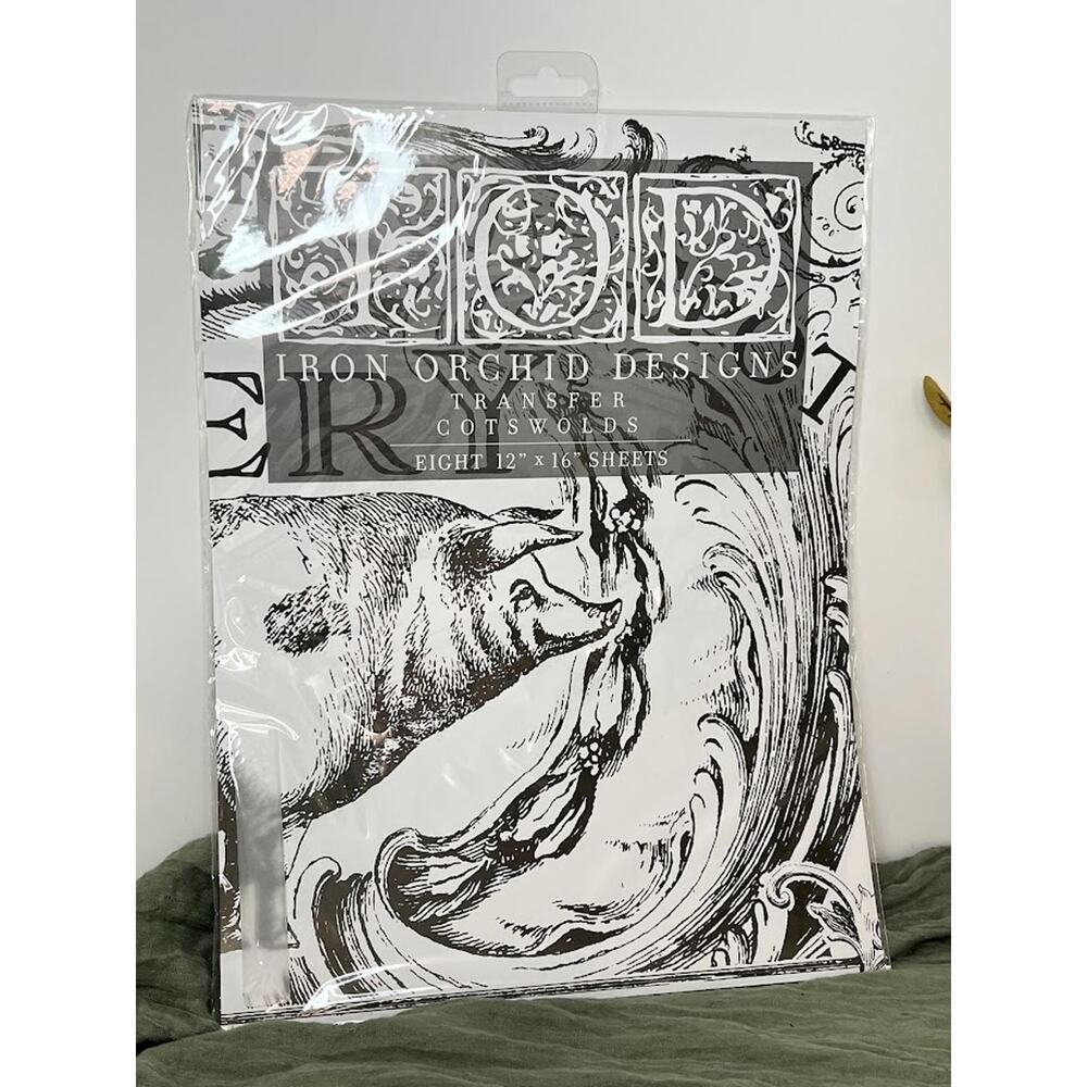 Cotswolds - IOD Decor Transfer Pad - eight 12"x16" Sheets - Brand New